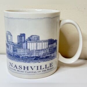 Starbucks Nashville Blue and White Mug 2006